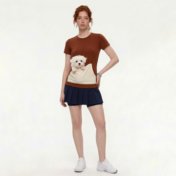 strawii Signature  Pouch Tee - The Wearable Pet Carrier