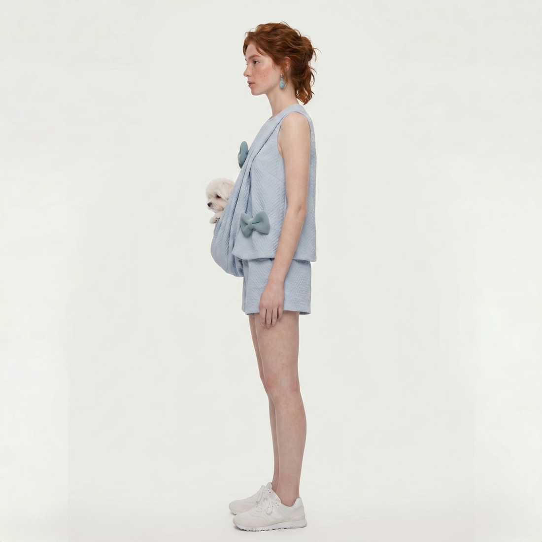 strawii Signature Bow Pouch Top - The Wearable Pet Carrier